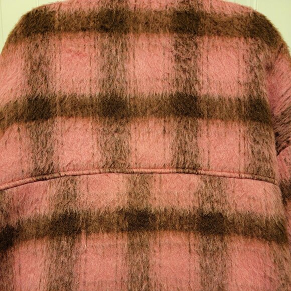 NWOT Vici On the Move Pink and Brown Plaid Shacket - Picture 13 of 16